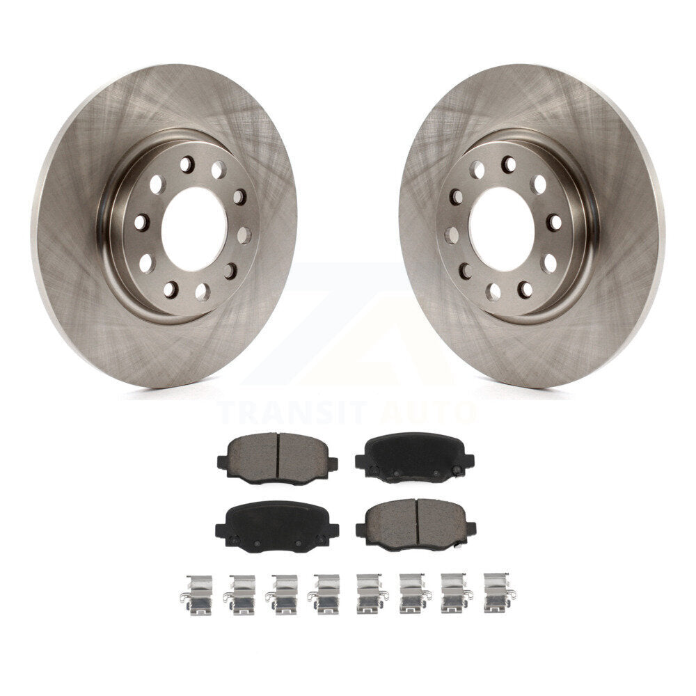 Rear Disc Brake Rotors And Ceramic Pads Kit For Jeep Cherokee Chrysler 200