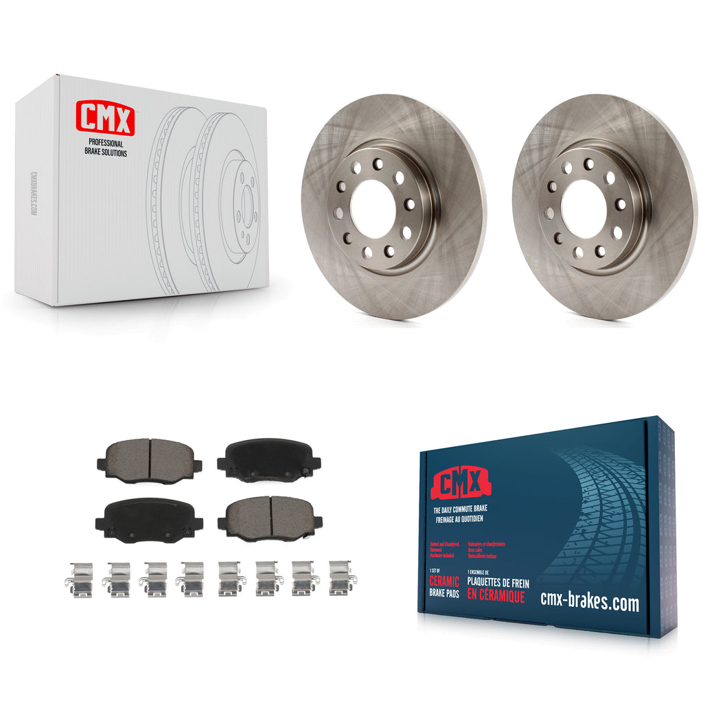 Rear Disc Brake Rotors And Ceramic Pads Kit For Jeep Cherokee Chrysler 200