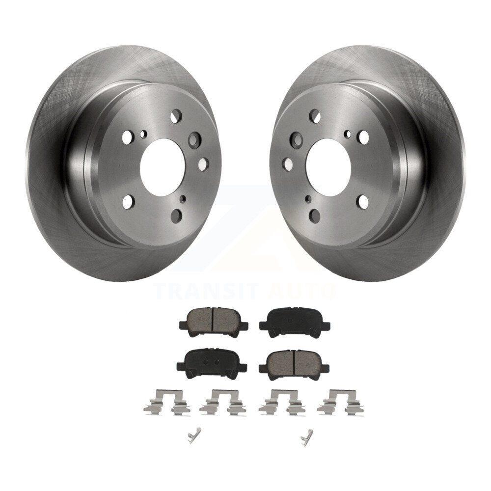 Rear Disc Brake Rotors And Ceramic Pads Kit For Toyota Camry Solara