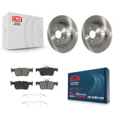 Rear Disc Brake Rotors And Ceramic Pads Kit For Ford Fusion Lincoln MKZ