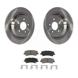 Rear Disc Brake Rotors And Ceramic Pads Kit For Ford Mustang