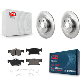 Rear Brake Rotors & Ceramic Pad Kit For Buick Envision With 315mm Diameter Rotor