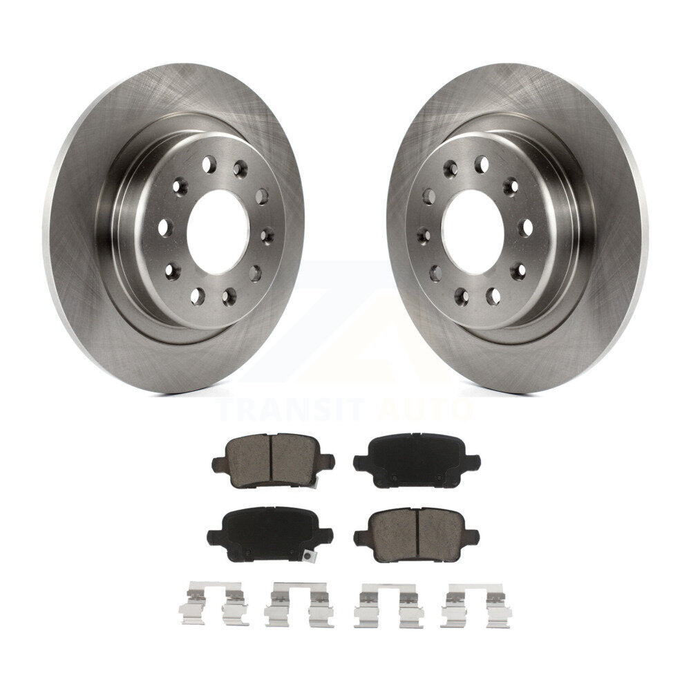 Rear Brake Rotors Ceramic Pad Kit For Chevrolet Equinox Malibu GMC Terrain Buick