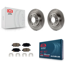 Load image into Gallery viewer, Rear Brake Rotors Ceramic Pad Kit For Chevrolet Malibu With Manual Parking