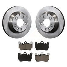 Charger l&#39;image dans la galerie, Rear Brake Rotors Ceramic Pad Kit For Audi Q7 Porsche Cayenne Volkswagen Touareg