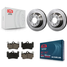 Charger l'image dans la galerie, Rear Brake Rotors Ceramic Pad Kit For Audi Q7 Porsche Cayenne Volkswagen Touareg