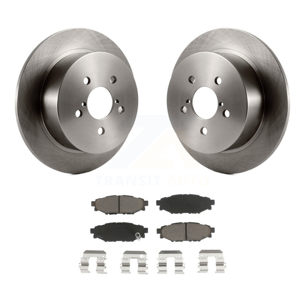 Rear Disc Brake Rotors And Ceramic Pads Kit For Subaru Outback Legacy