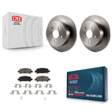 Rear Brake Rotor Ceramic Pad Kit For 08-09 Subaru Legacy With 17