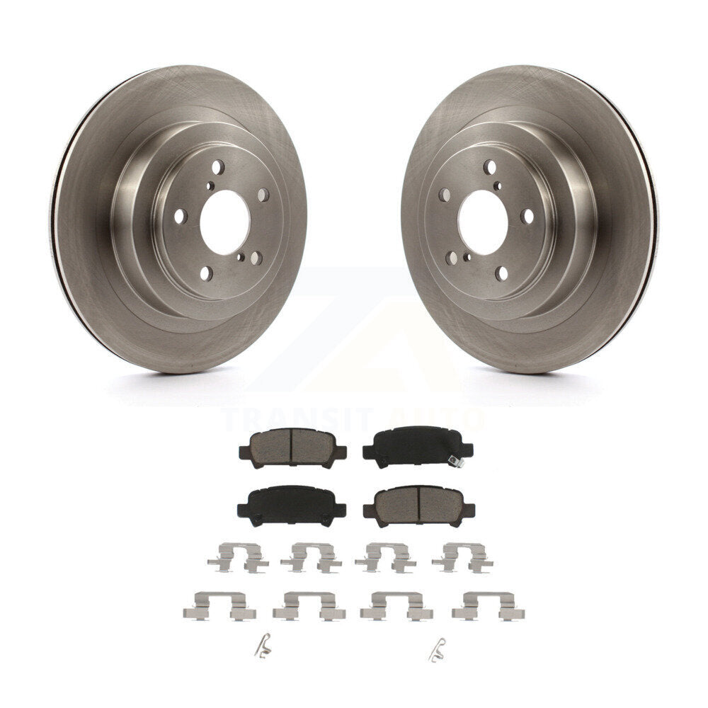 Rear Disc Brake Rotors And Ceramic Pads Kit For Subaru Legacy