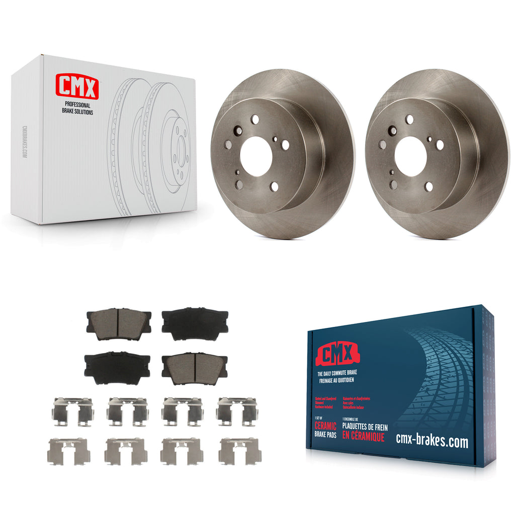 Rear Disc Brake Rotors And Ceramic Pads Kit For Toyota Camry Lexus ES350 Avalon