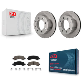 Rear Disc Brake Rotor Ceramic Pad Kit For Chevrolet Express 3500 2500 GMC Savana