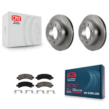 Charger l'image dans la galerie, Rear Disc Brake Rotor Ceramic Pad Kit For Chevrolet Express 3500 2500 GMC Savana