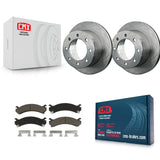 Rear Disc Brake Rotor Ceramic Pad Kit For Chevrolet Silverado 3500 HD GMC Sierra