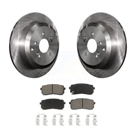 [Rear] 2007-2012 Hyundai Veracruz Premium OE Brake Rotors & Ceramic Pads Kit For Max Braking