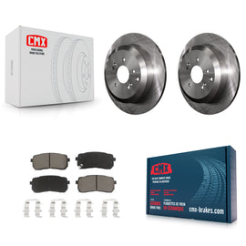 [Rear] 2007-2012 Hyundai Veracruz Premium OE Brake Rotors & Ceramic Pads Kit For Max Braking