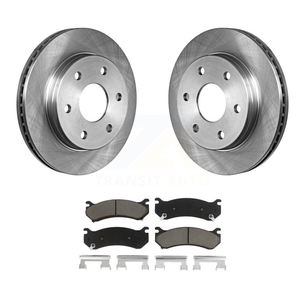 Rear Brake Rotor & Ceramic Pad Kit For Chevrolet Silverado 2500 HD GMC Sierra H2