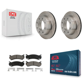 Rear Brake Rotor & Ceramic Pad Kit For Chevrolet Silverado 2500 HD GMC Sierra H2
