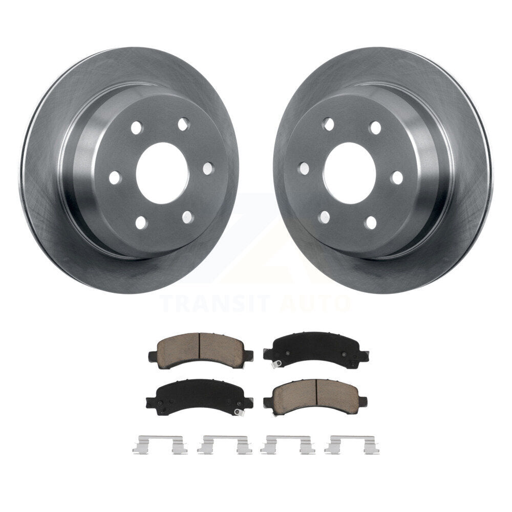 Rear Brake Rotor Ceramic Pad Kit For 2002-2002 Chevrolet Suburban 1500 Avalanche