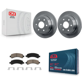 [Rear] 2002 Chevrolet Avalanche 1500 Suburban Premium OE Brake Rotors & Ceramic Pads Kit For Max Braking