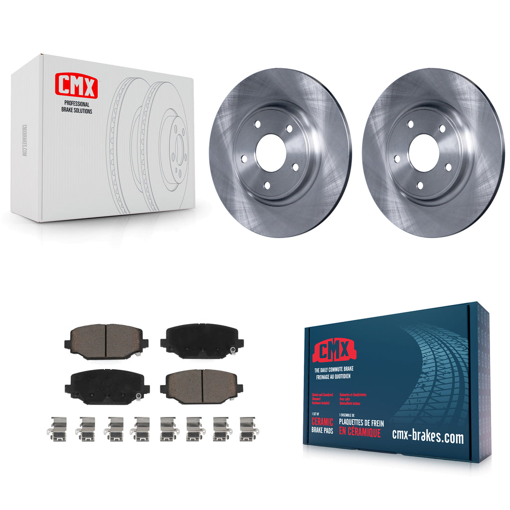 Rear Brake Rotor Ceramic Pad Kit For Dodge Grand Caravan Journey Chrysler Town &