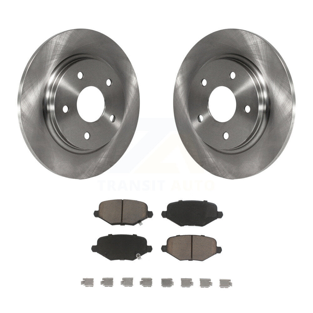 Rear Brake Rotor Ceramic Pad Kit For Dodge Grand Caravan Chrysler Town & Country