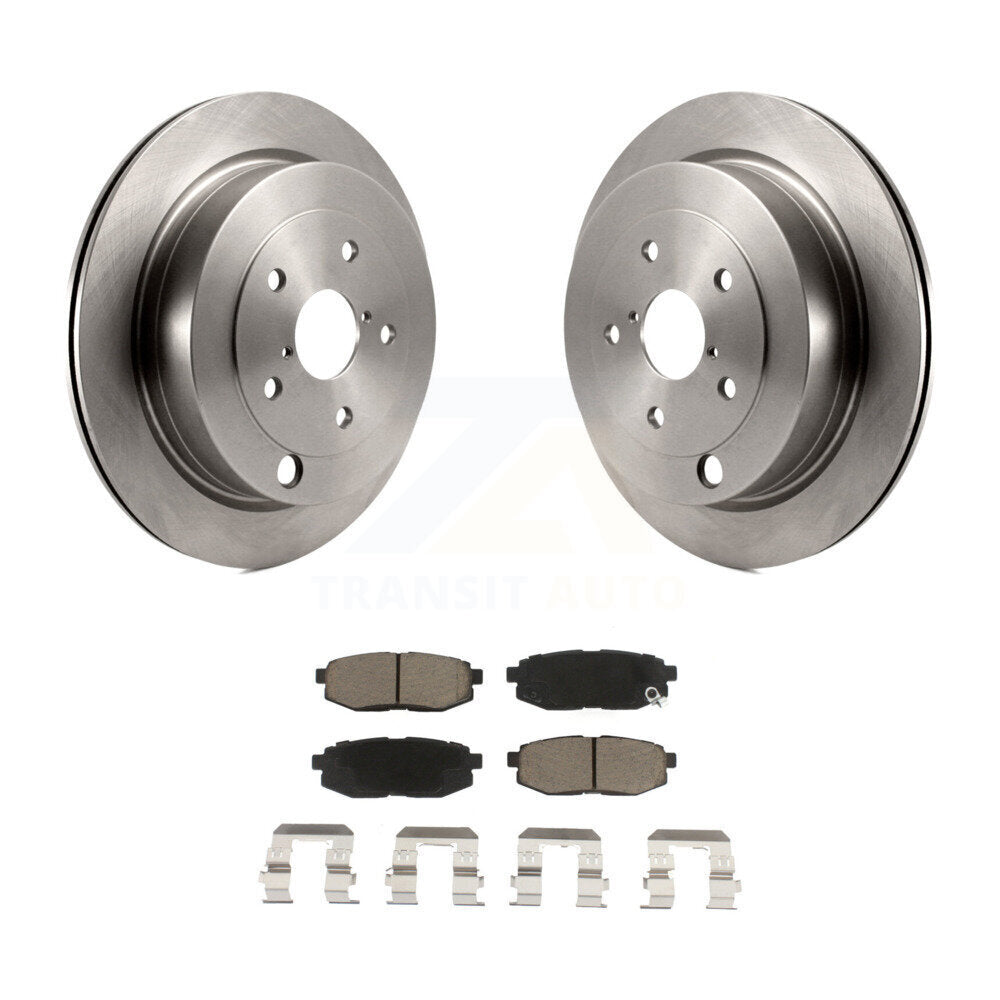 Rear Disc Brake Rotors And Ceramic Pads Kit For Subaru Tribeca B9