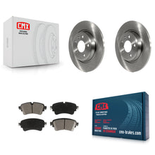 Charger l'image dans la galerie, Rear Disc Brake Rotors And Ceramic Pads Kit For Audi A4 Quattro