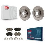 Rear Disc Brake Rotors & Ceramic Pad Kit For Audi A6 Quattro A7 Porsche Macan A8