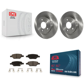 Rear Brake Rotor & Ceramic Pad Kit For Chevrolet Malibu Pontiac G6 Cobalt Saturn
