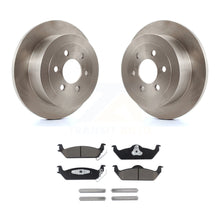 Charger l&#39;image dans la galerie, Rear Disc Brake Rotors And Ceramic Pads Kit For 2003-2004 Dodge Dakota