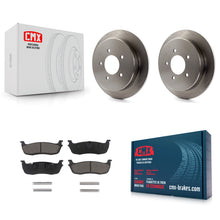 Charger l'image dans la galerie, Rear Brake Rotor And Ceramic Pad Kit For Ford F-150 Expedition Lincoln Navigator