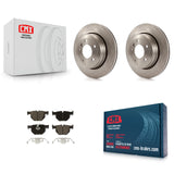 Rear Disc Brake Rotors And Ceramic Pads Kit For BMW 530i 525i 528i