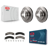Rear Disc Brake Rotors And Ceramic Pads Kit For Ford E-350 Super Duty Econoline
