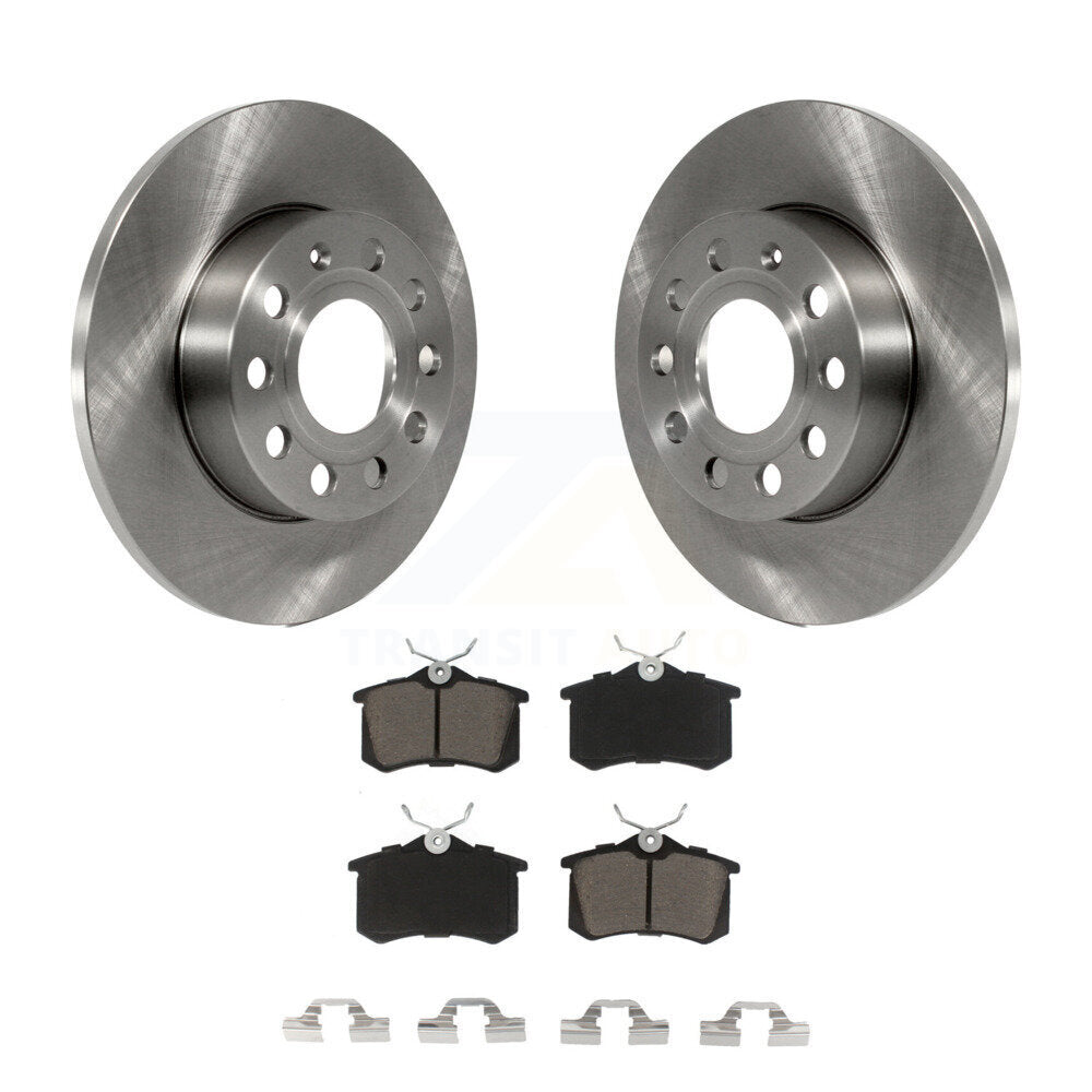 Rear Brake Rotor & Ceramic Pad Kit For Volkswagen Golf With 256mm Diameter