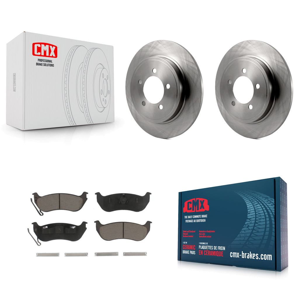 Rear Disc Brake Rotors And Ceramic Pads Kit For Ford Explorer Sport Trac Mercury