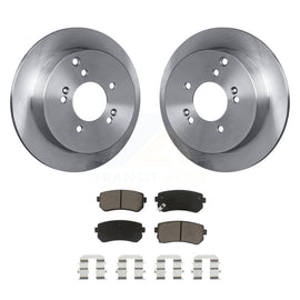 Rear Disc Brake Rotors And Ceramic Pads Kit For Hyundai Tucson Kia Sportage AWD