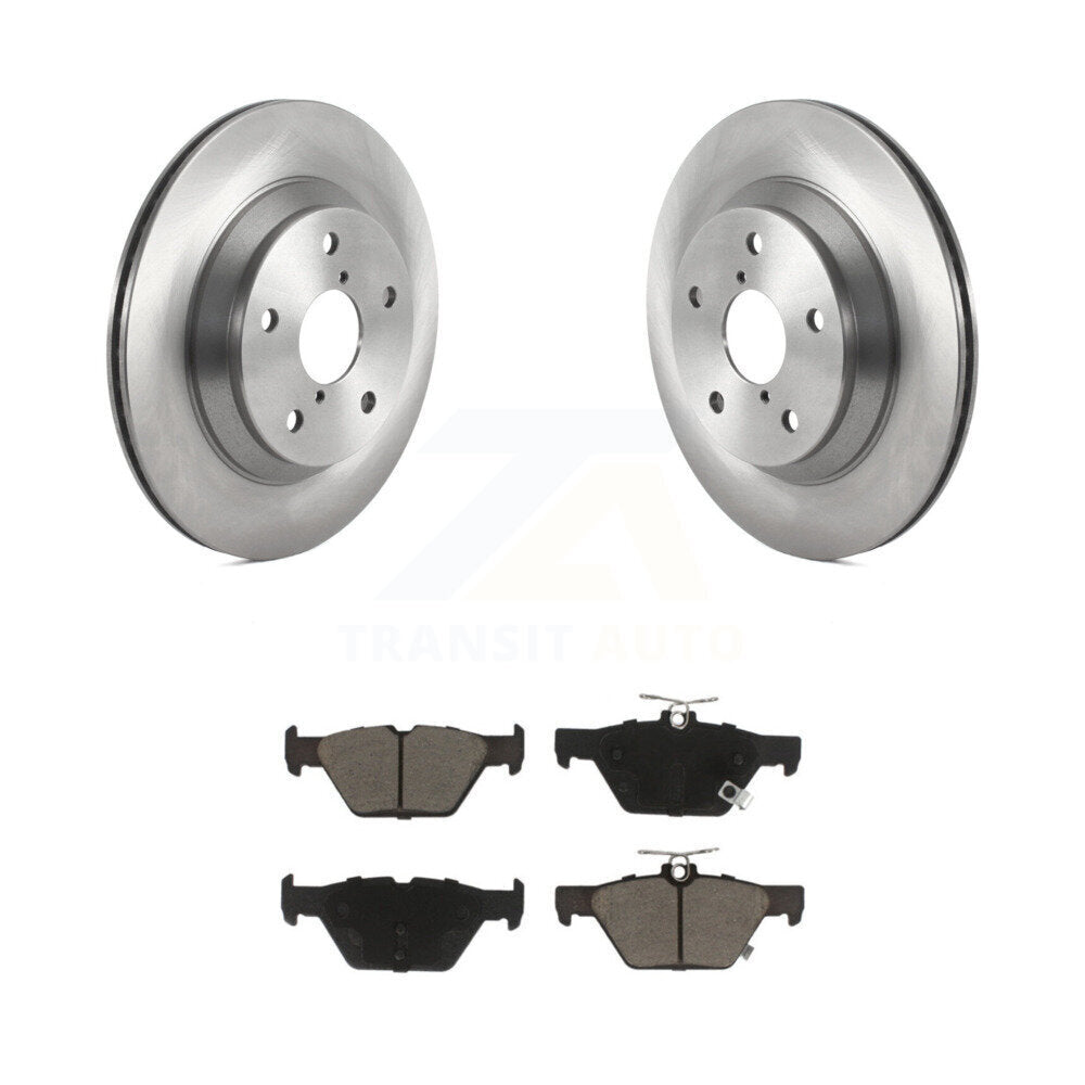 Rear Disc Brake Rotors And Ceramic Pads Kit For Subaru Forester