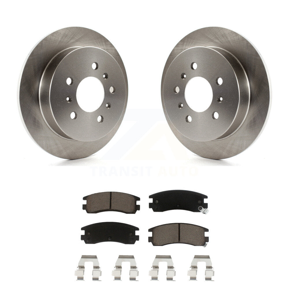 Rear Brake Rotor & Ceramic Pad Kit For Chevrolet Impala Buick Pontiac Century Am