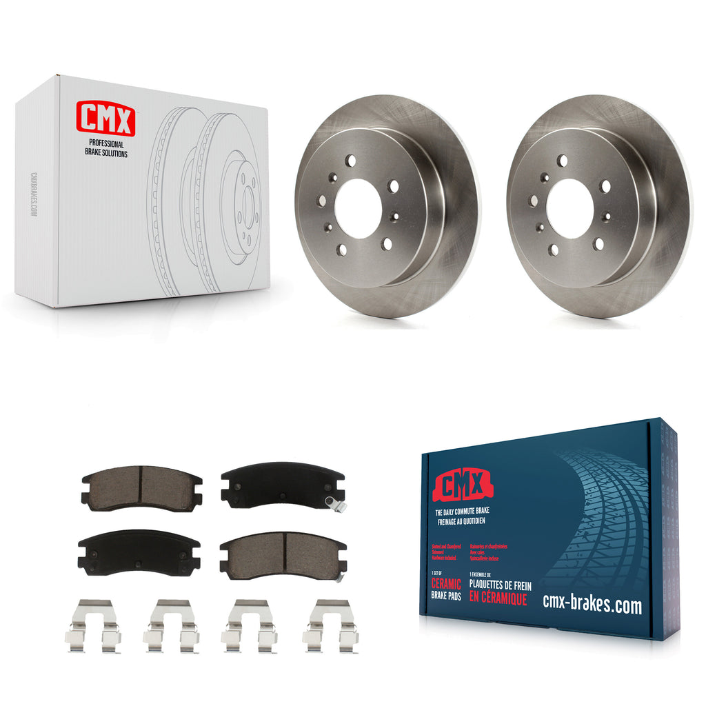 Rear Brake Rotor & Ceramic Pad Kit For Chevrolet Impala Buick Pontiac Century Am