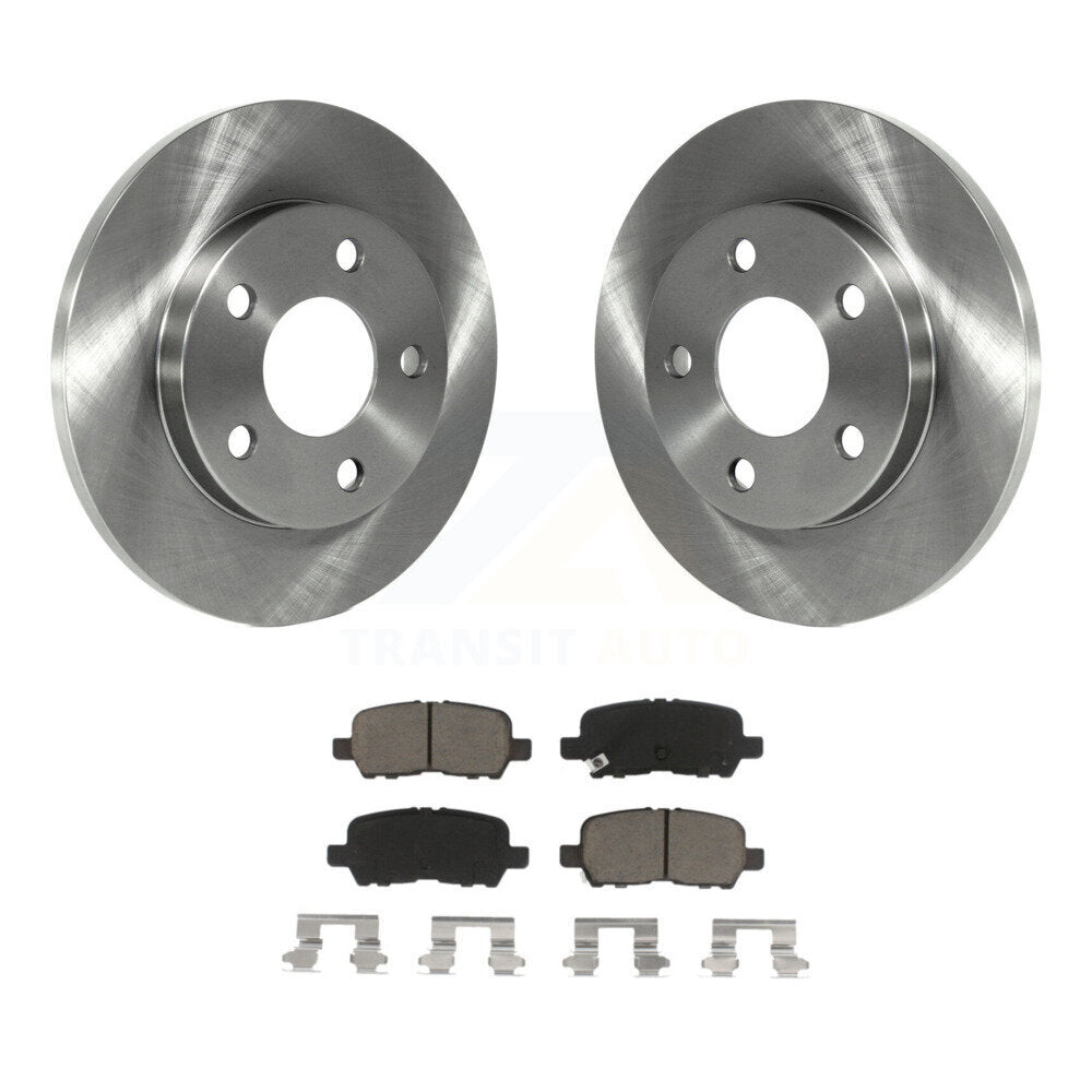 Rear Brake Rotor & Ceramic Pad Kit For Chevrolet Impala Pontiac Grand Prix Buick