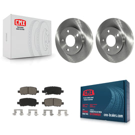 Rear Brake Rotor & Ceramic Pad Kit For Chevrolet Impala Pontiac Grand Prix Buick