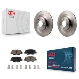 Rear Disc Brake Rotors & Ceramic Pad Kit For Mitsubishi Outlander Sport PHEV RVR