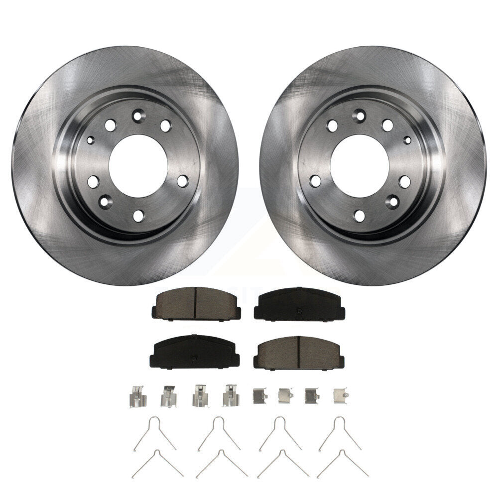 Rear Disc Brake Rotors And Ceramic Pads Kit For Mazda 6 Protege