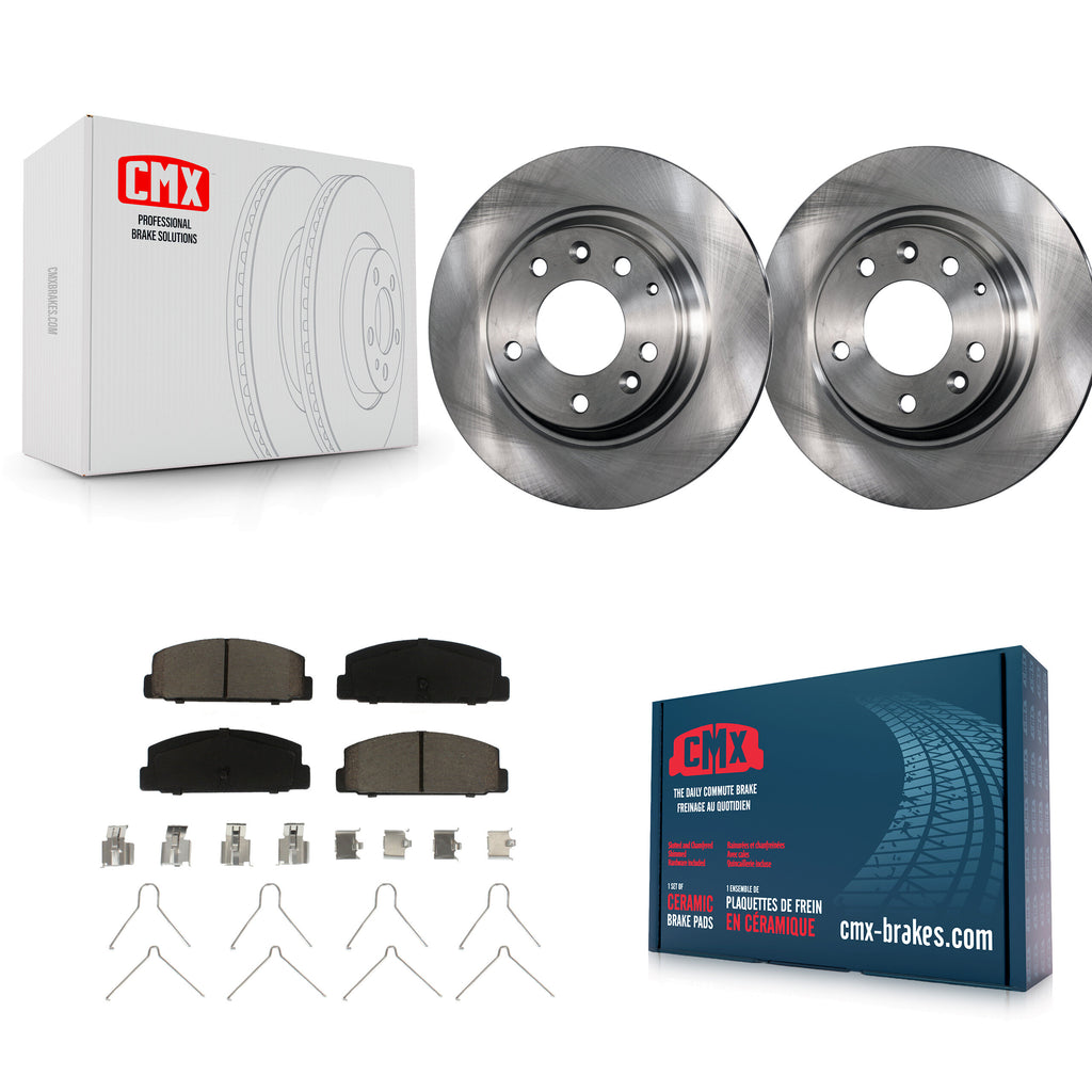 Rear Disc Brake Rotors And Ceramic Pads Kit For Mazda 6 Protege