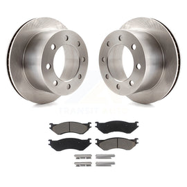 [Rear] 2001-2002 Dodge Ram 2500 3500 Premium OE Brake Rotors & Ceramic Pads Kit For Max Braking