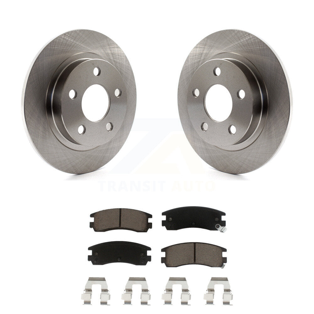 Rear Brake Rotors & Ceramic Pad Kit For Buick LeSabre Park Avenue Pontiac Aurora