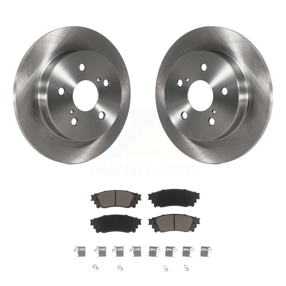 Rear Brake Rotor & Ceramic Pad Kit For Toyota Camry RAV4 Lexus NX200t C-HR NX300