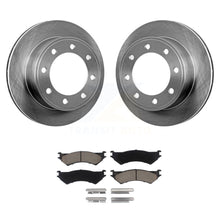 Load image into Gallery viewer, Rear Brake Rotors Ceramic Pad Kit For Ford E-350 Super Duty E-250 Econoline Club