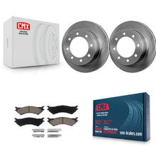 Charger l'image dans la galerie, Rear Brake Rotors Ceramic Pad Kit For Ford E-350 Super Duty E-250 Econoline Club