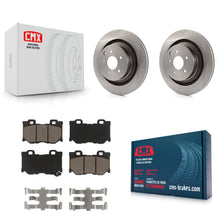 Charger l'image dans la galerie, Rear Disc Brake Rotors And Ceramic Pads Kit For INFINITI G37 Nissan 370Z Q60 Z